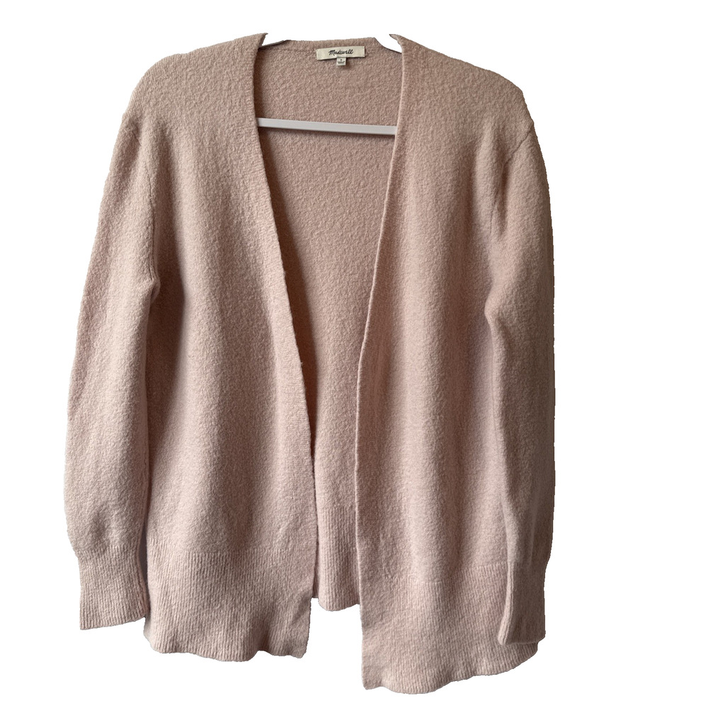 Madewell Walker Cardigan Womens S Merino Wool Alpaca Blend Open Soft Preppy Soft